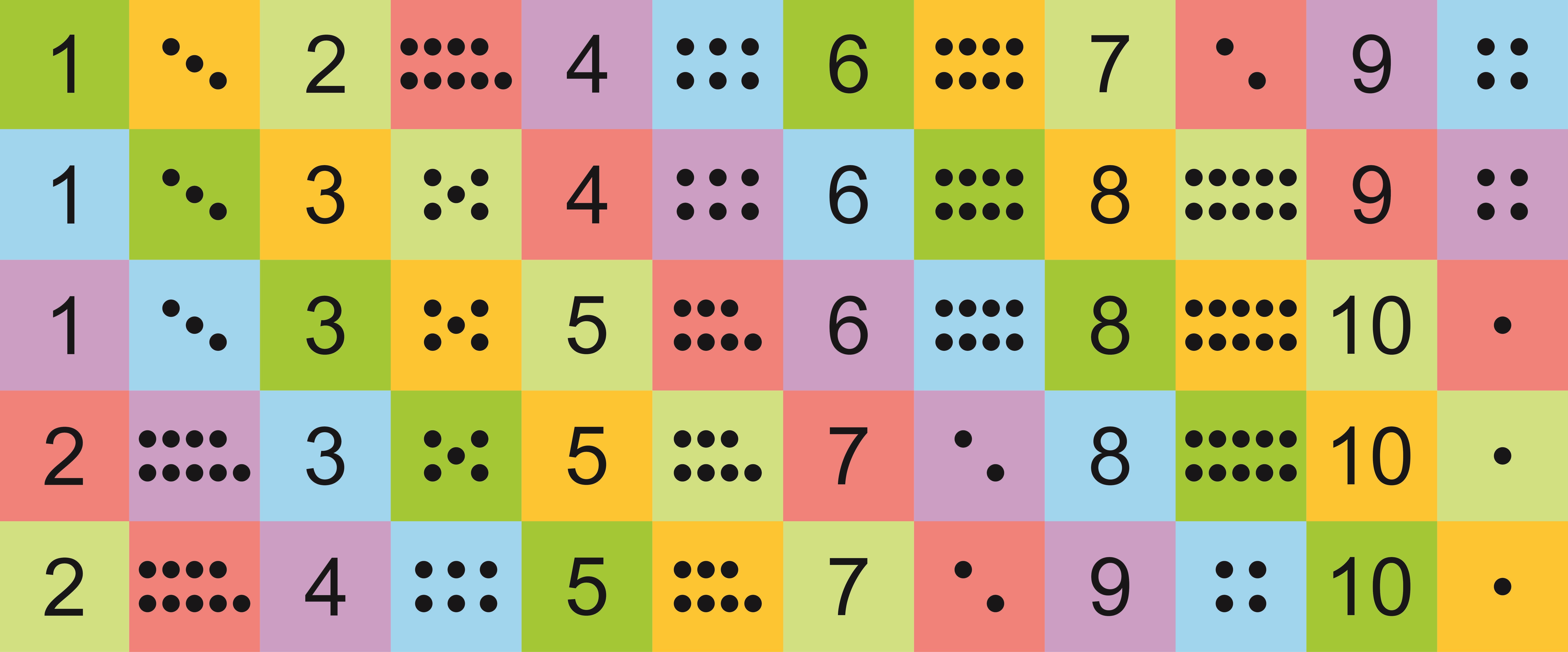 Textilní domino_čísla